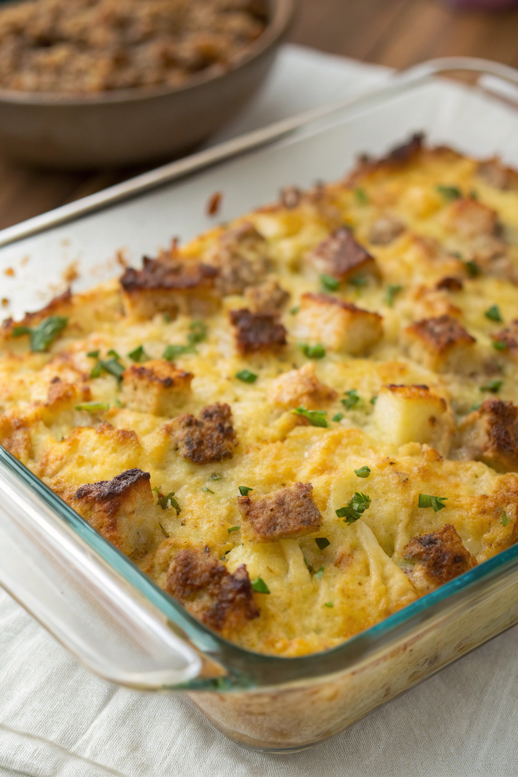 Sausage Hash Brown Breakfast Casserole Recipe