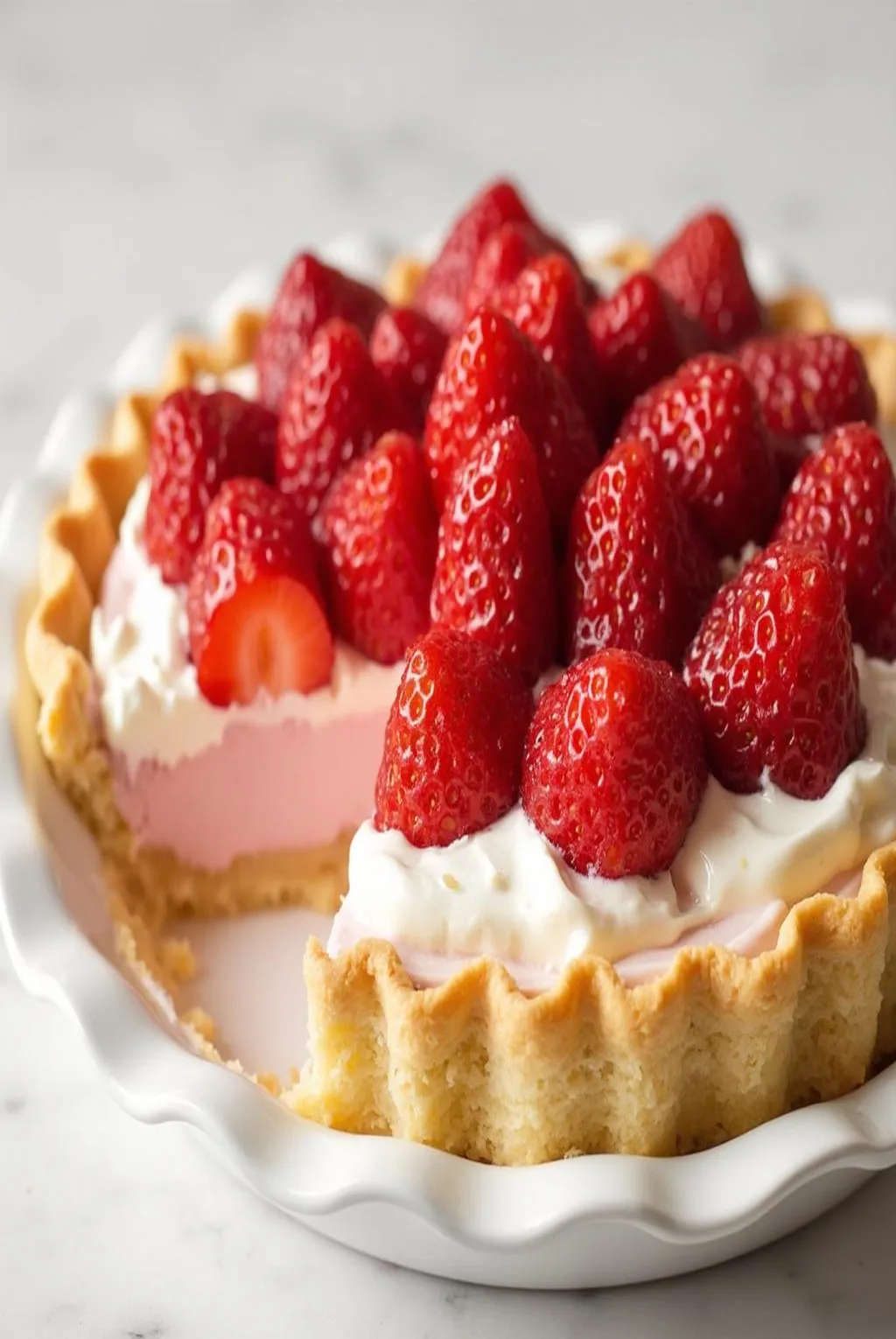 Strawberry Pretzel Pie