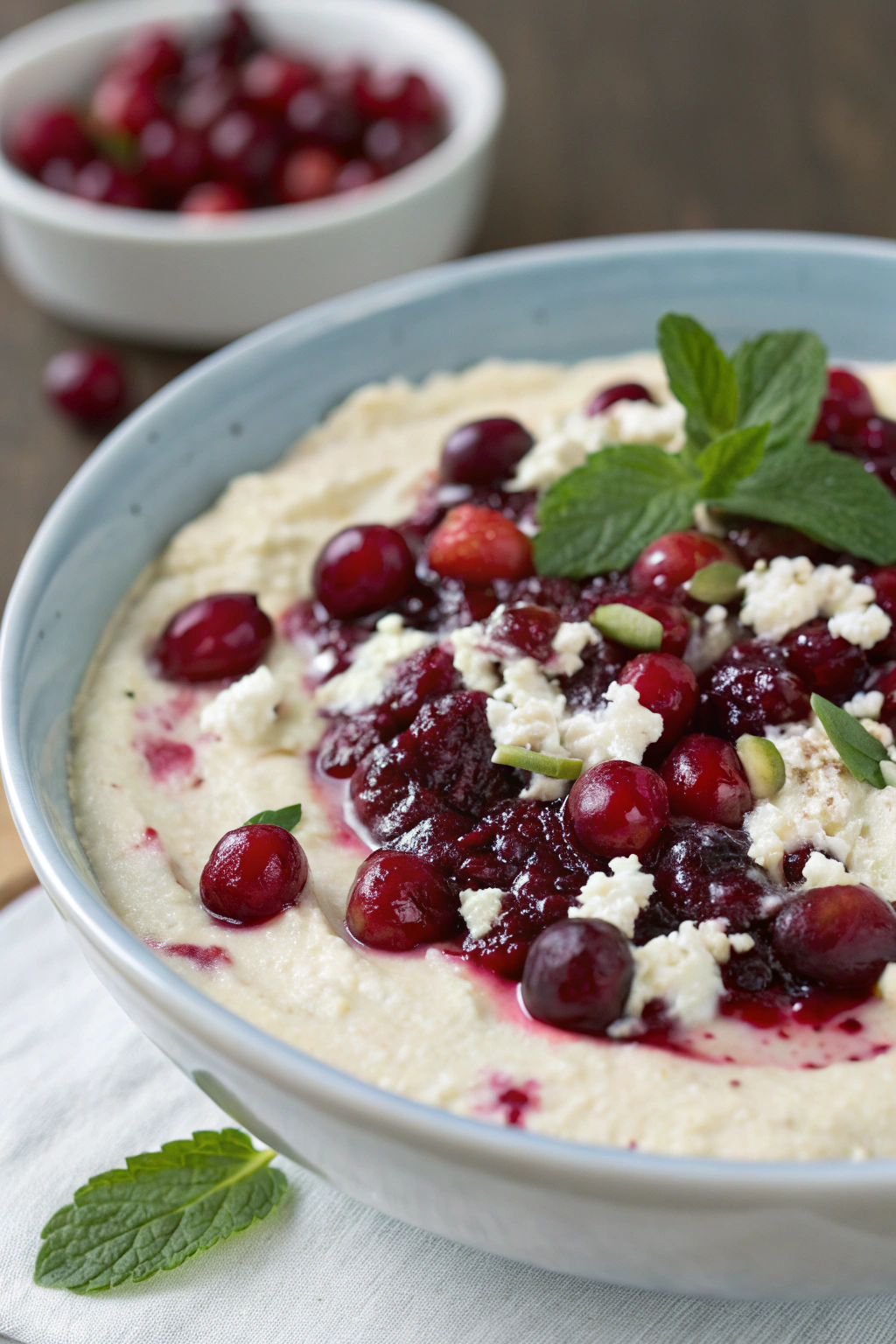 Whipped Feta Dip with Fresh Cranberries Recipe