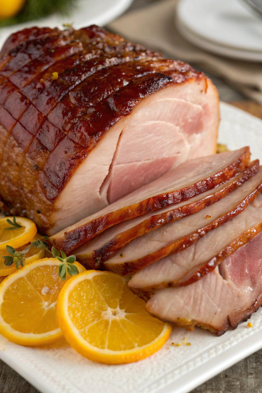 Baked Ham with Brown Sugar Glaze