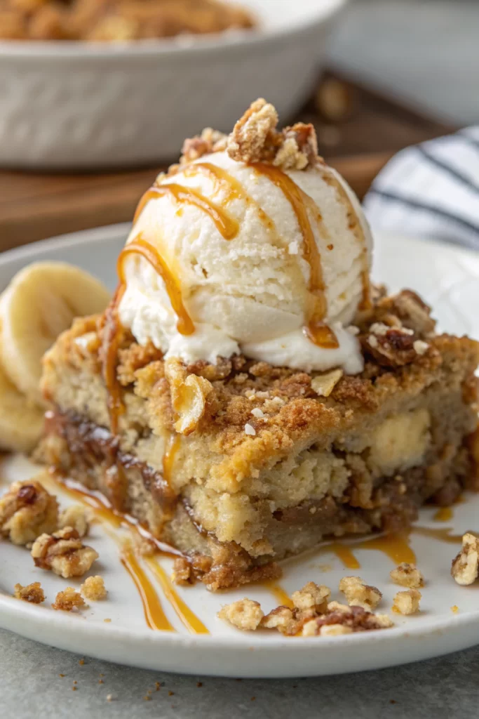 Banana Bread Dump Cake