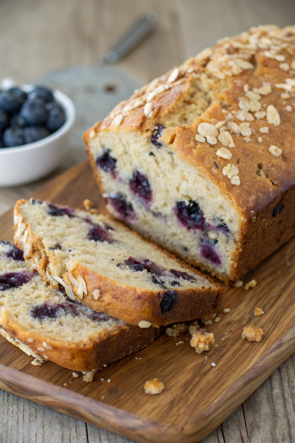 Blueberry Streusel Loaf Cake Recipe