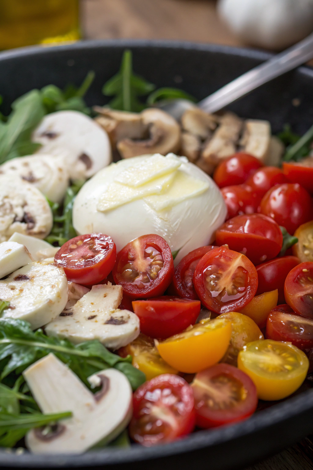 Creamy Boursin Cheese Pasta with Mushrooms and Spinach
