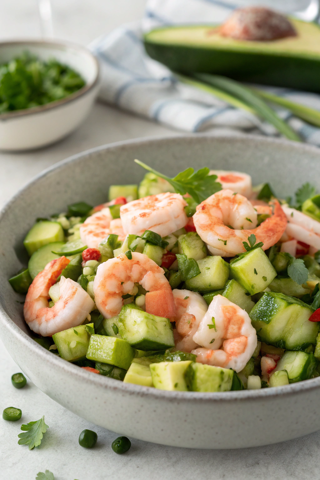 Cucumber Shrimp Salad