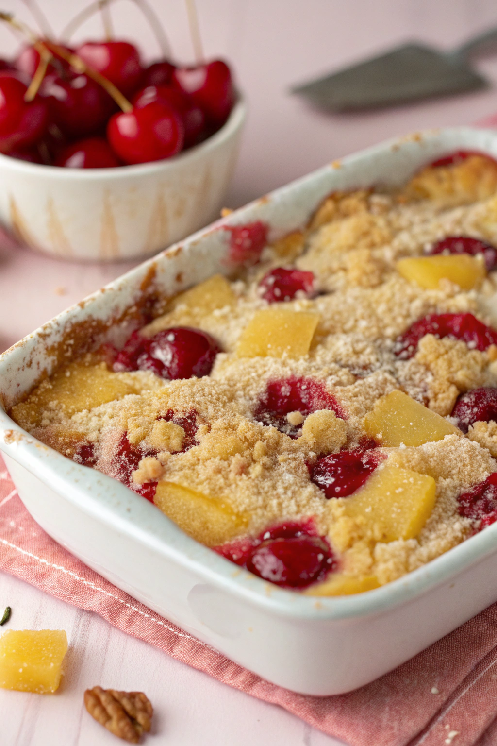 Easy Cherry Pineapple Dump Cake Recipe