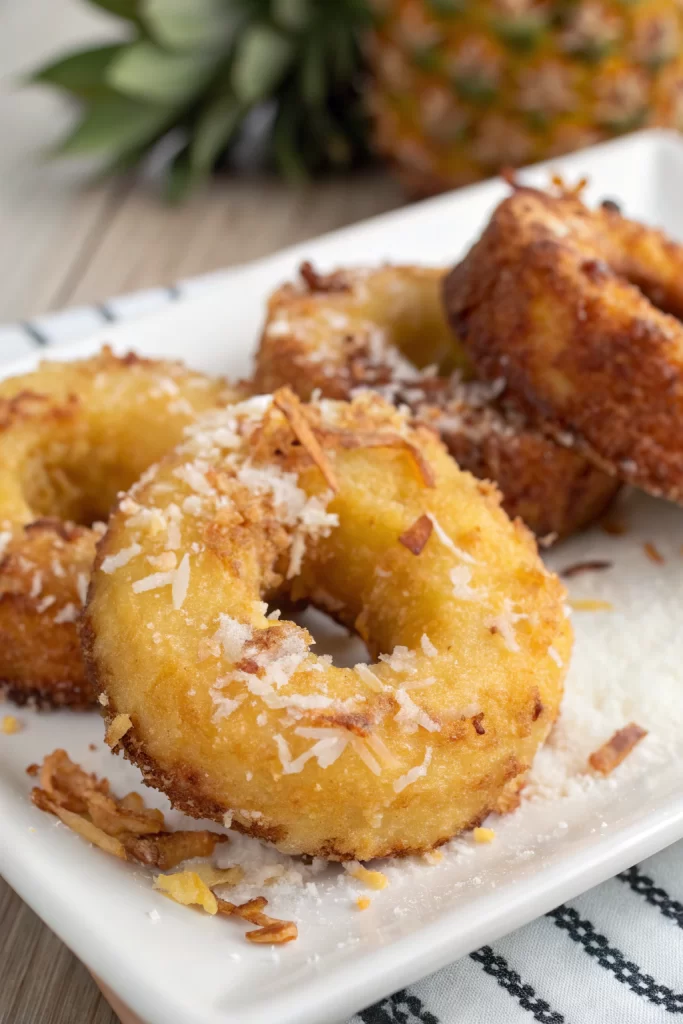 Fried Piña Colada Rings Recipe