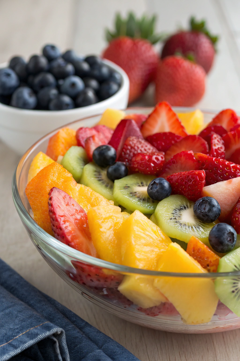 Fruit Salad with honey lime dressing