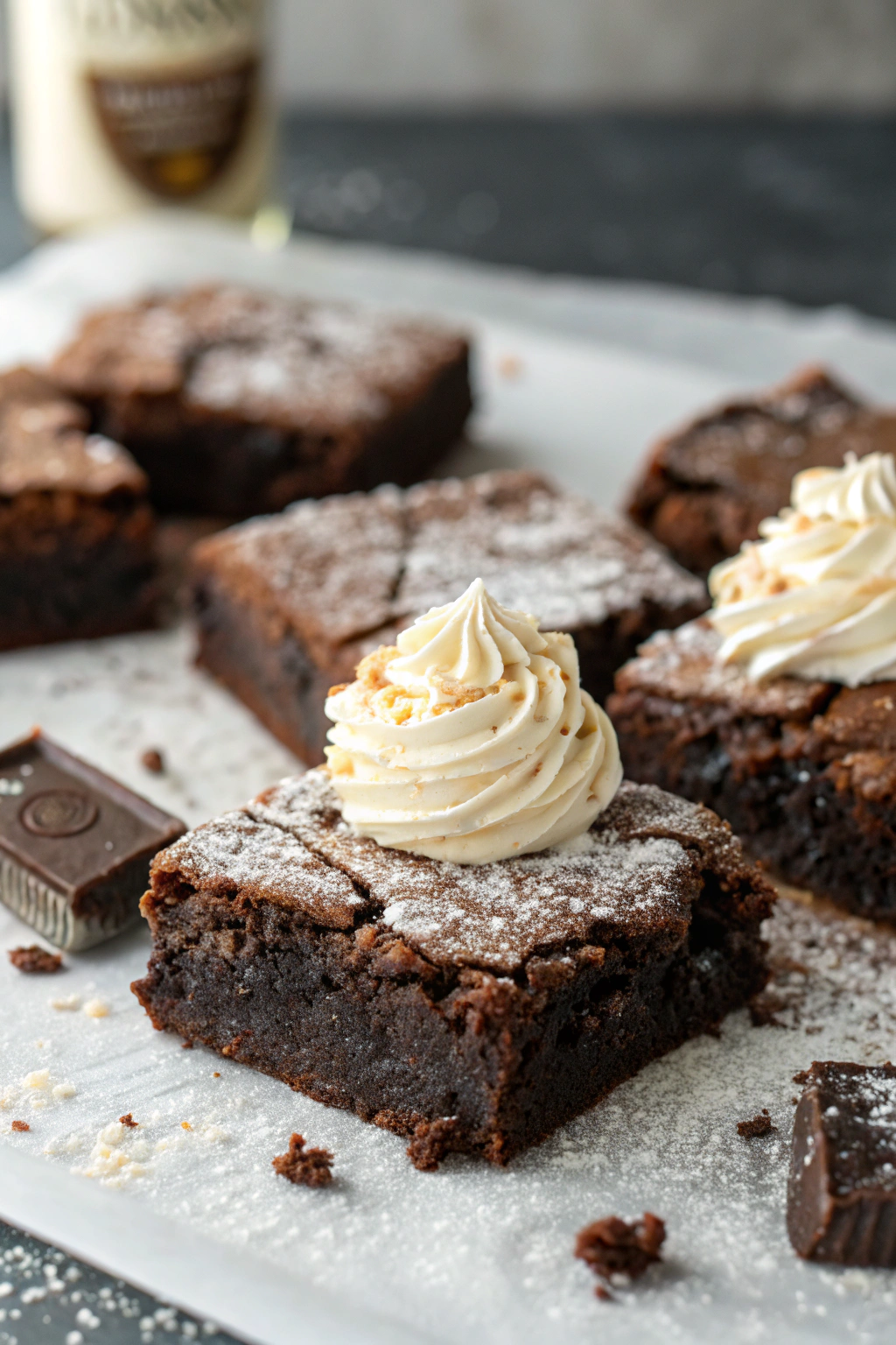 Fudgy Chewy Guinness Brownies