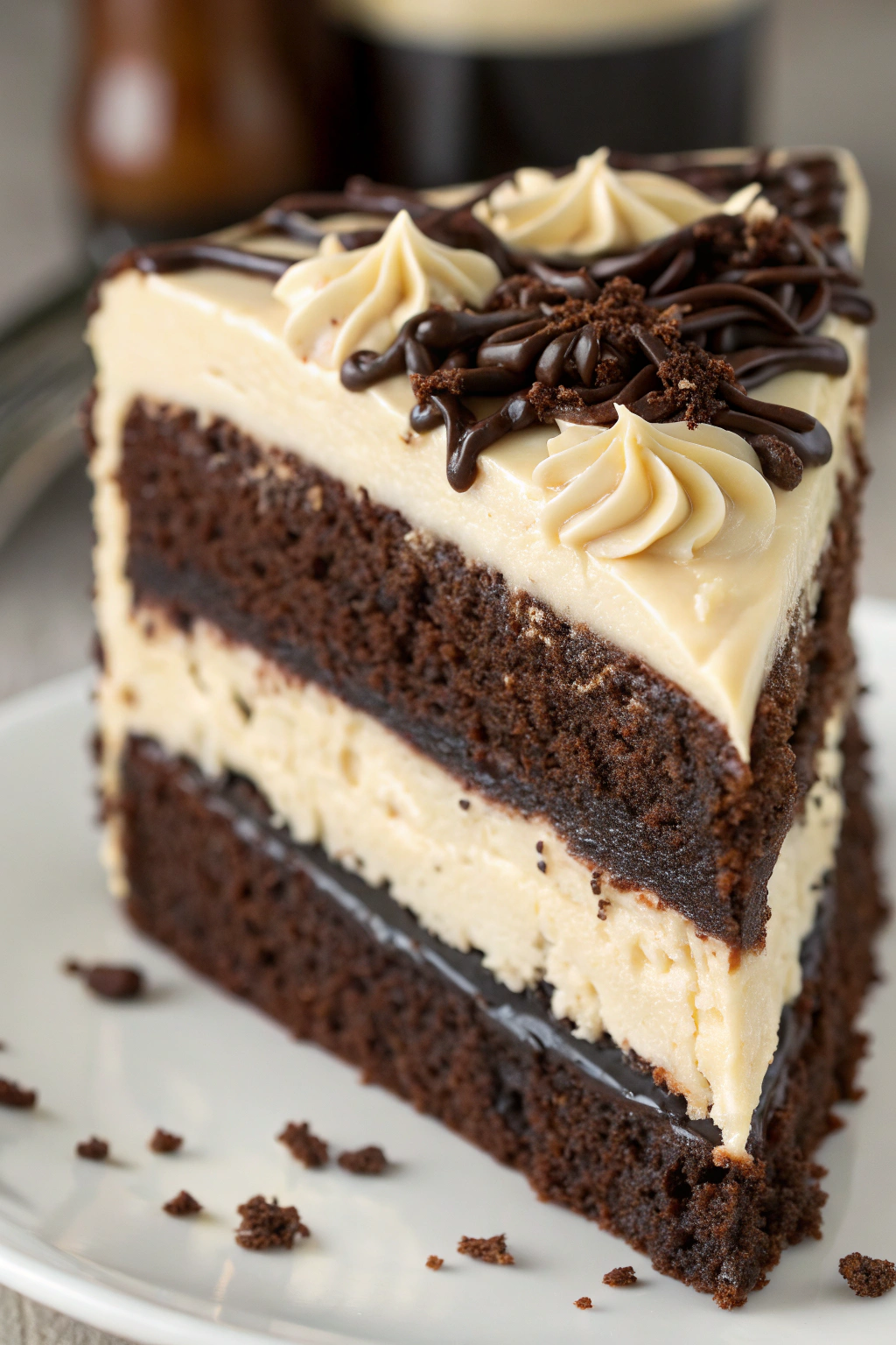 Guinness Chocolate Cake with Irish Buttercream