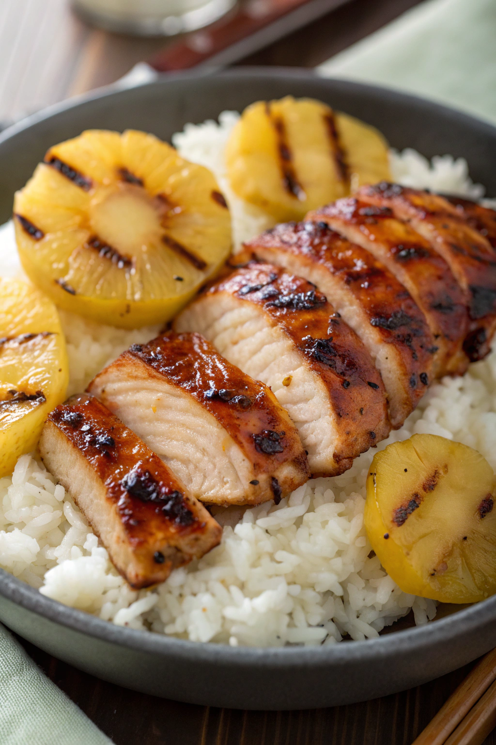 Hawaiian Chicken with Coconut Rice recipe