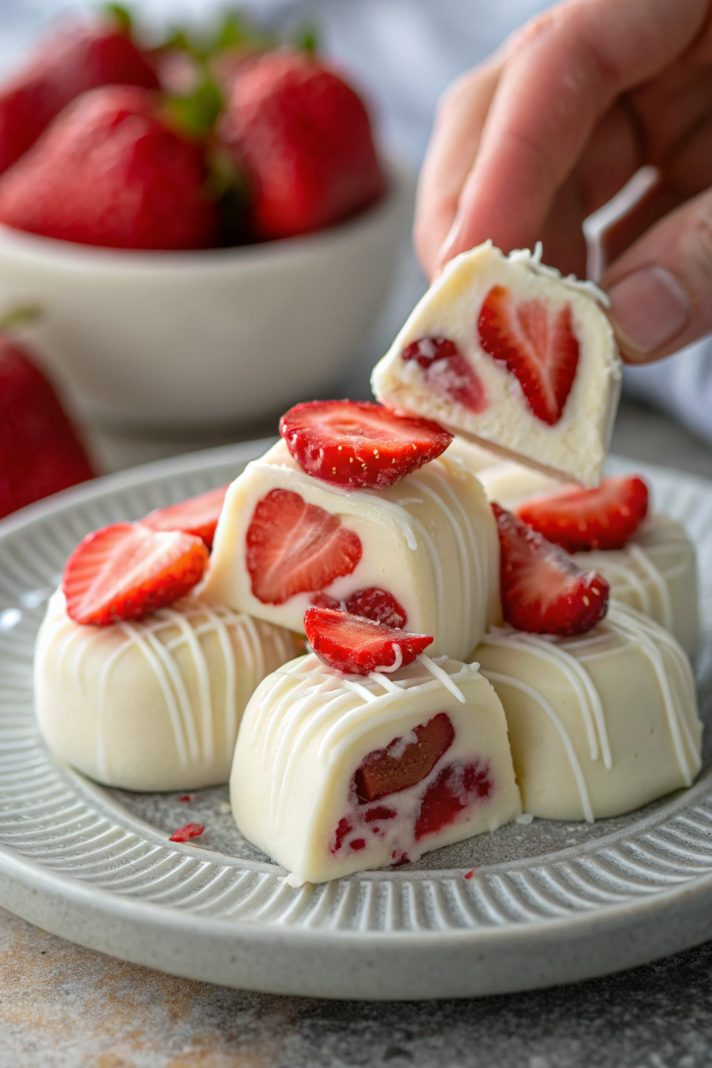 Healthy Strawberry yoghurt Bite Recipe