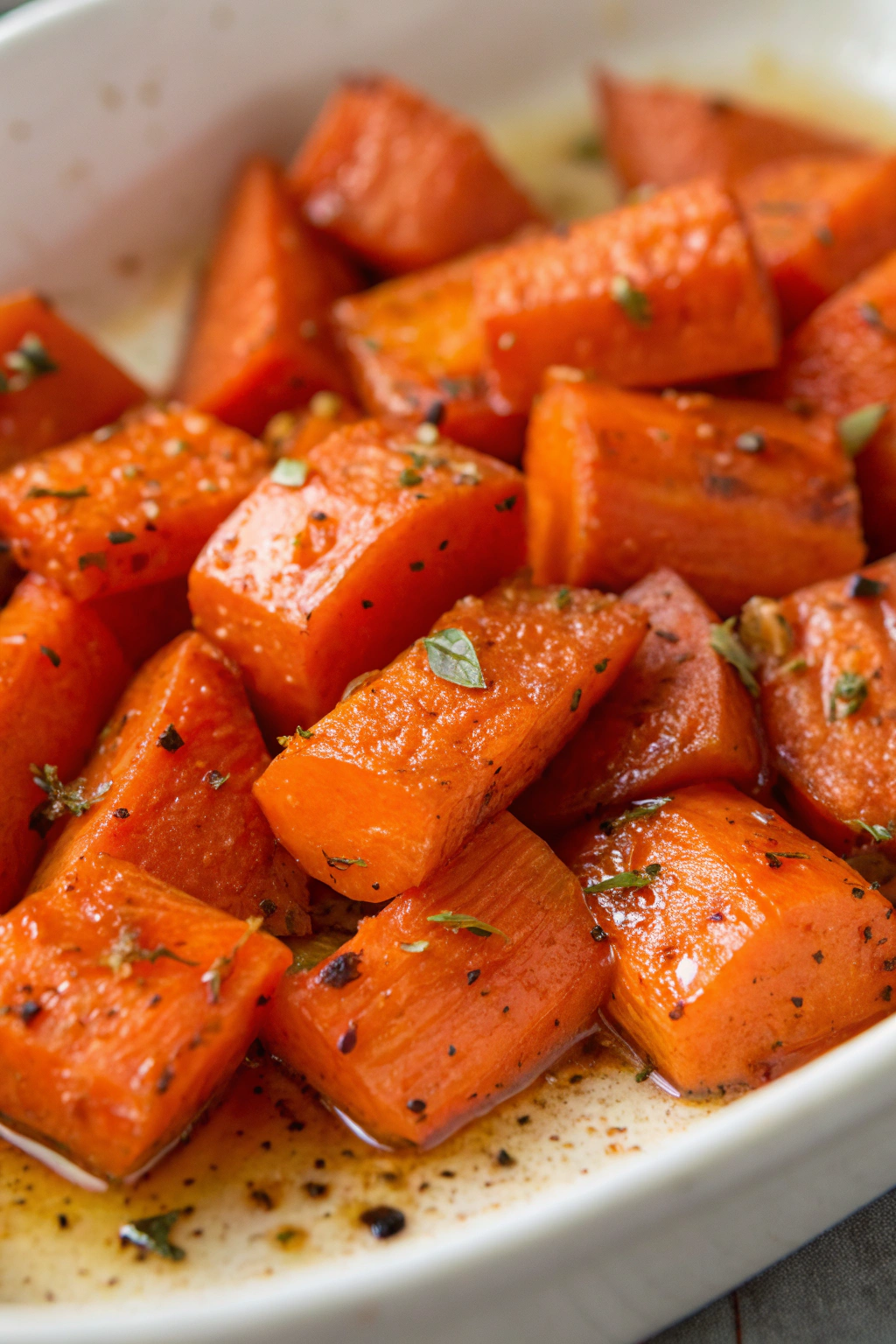 Honey Garlic Butter Roasted Carrots Recipe