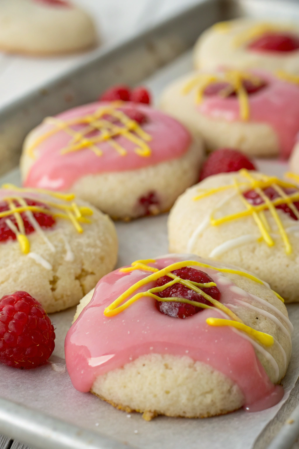 Lemon Raspberry Cookies
