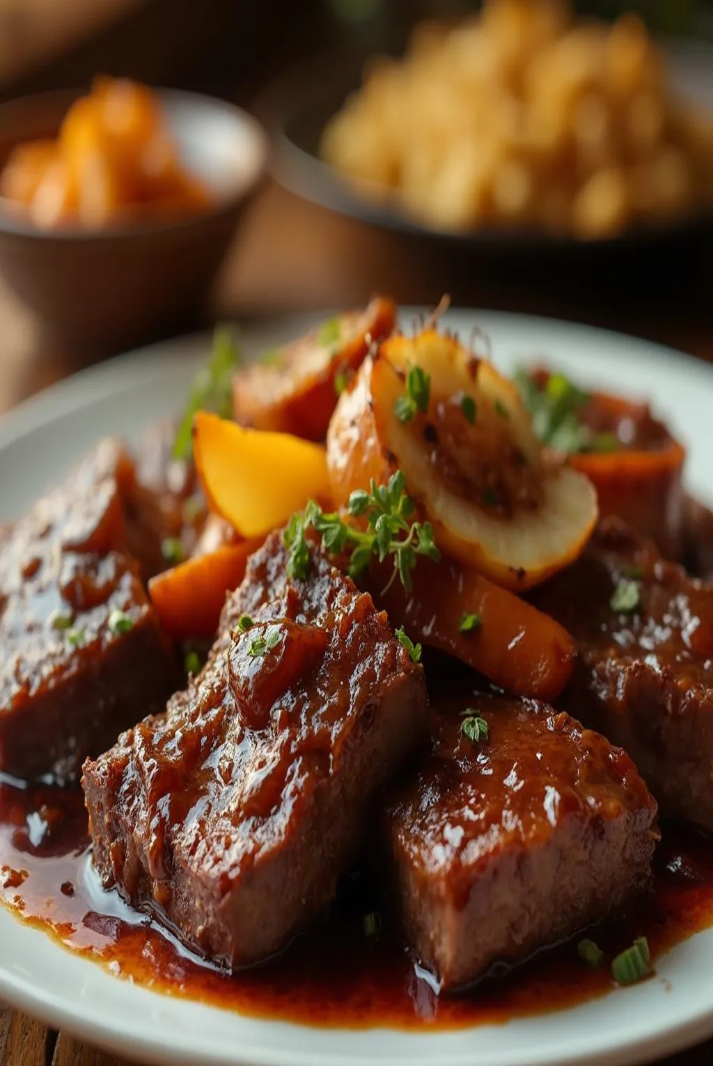 Pressure Cooker Beef Short Ribs With Red Wine and Chile
