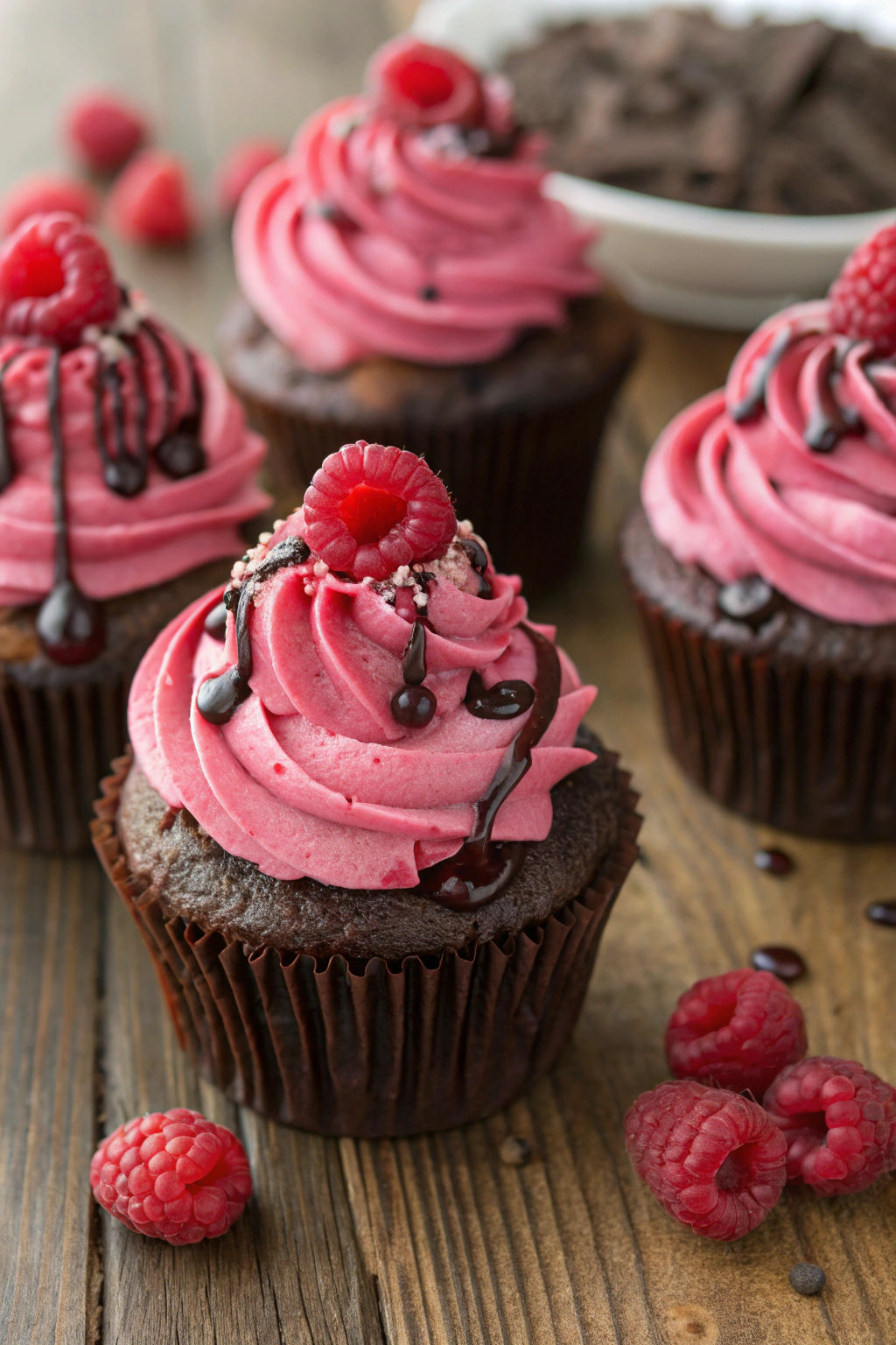 Raspberry Chocolate Lava Cupcakes Recipe