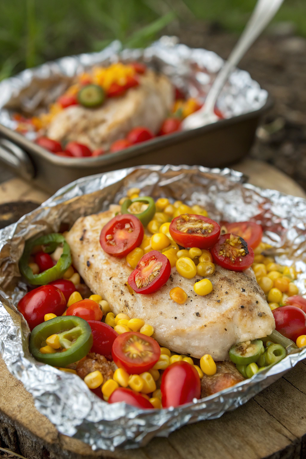 Santa Fe Chicken Foil Packets