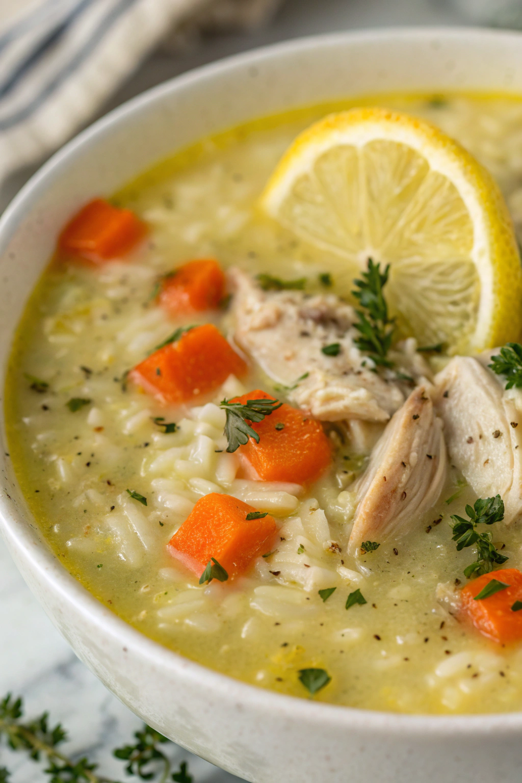 Spring Lemon Chicken Orzo Soup Recipe