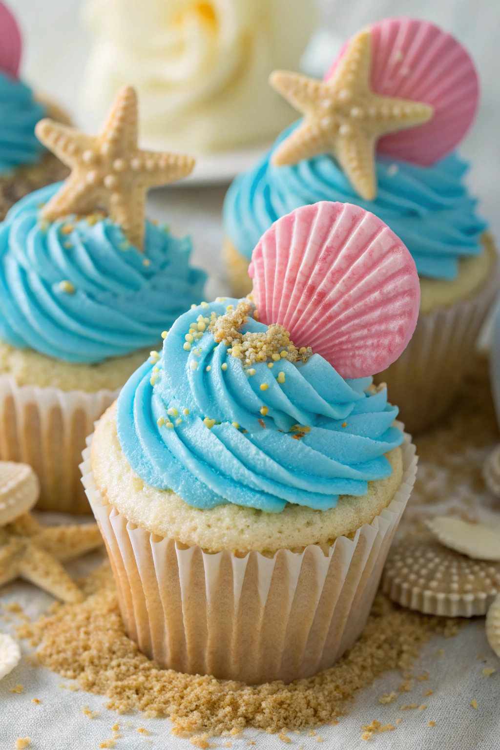 Beach Themed Cupcakes Recipe