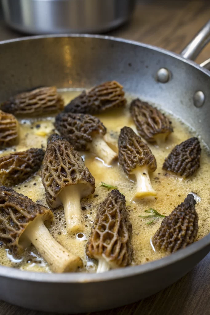 Buttery Pan Fried Morel Mushrooms Recipe