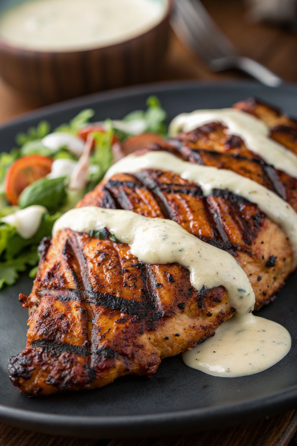 Cajun Grilled Chicken with Alabama White Sauce