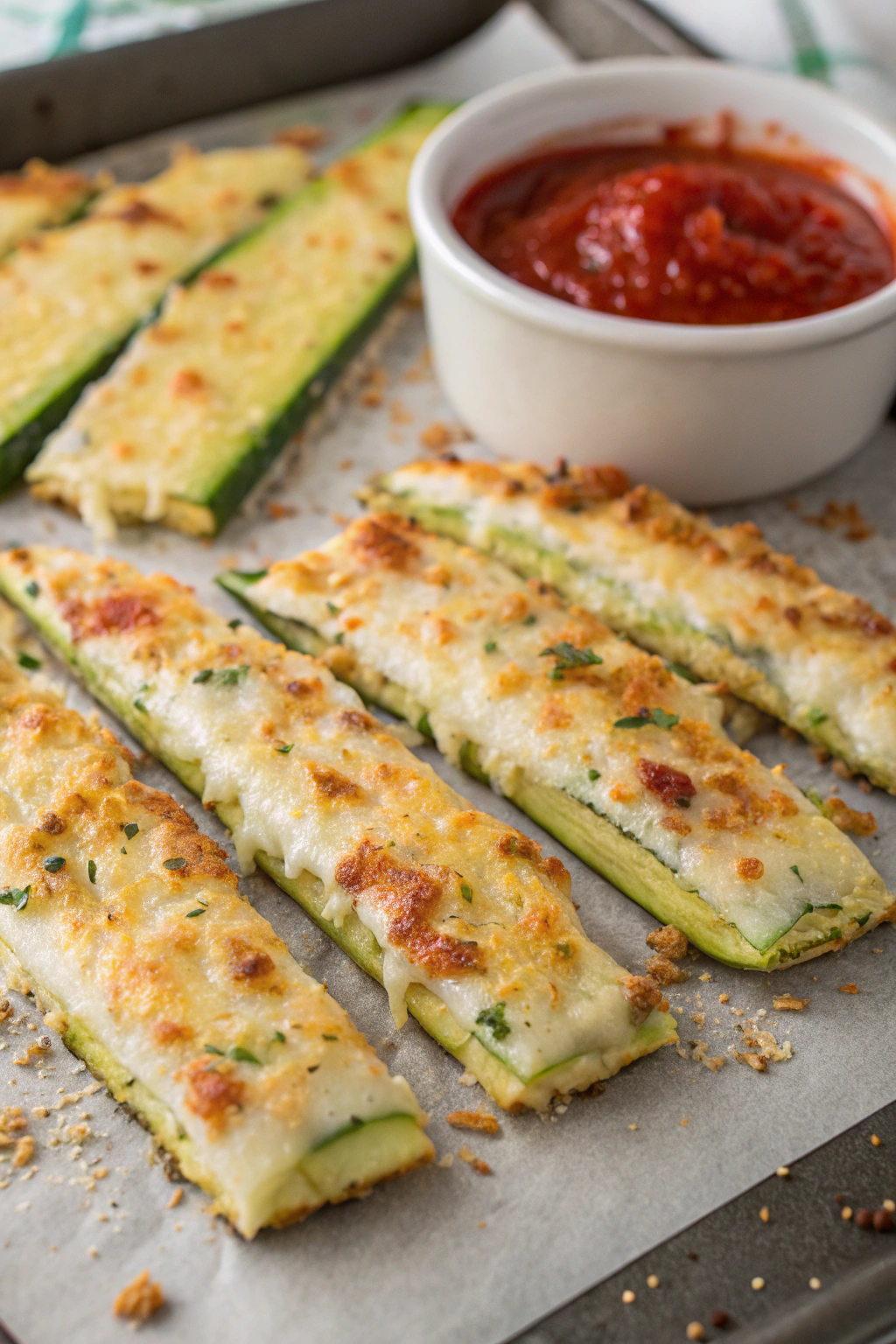 Cheesy Zucchini Breadsticks Recipe