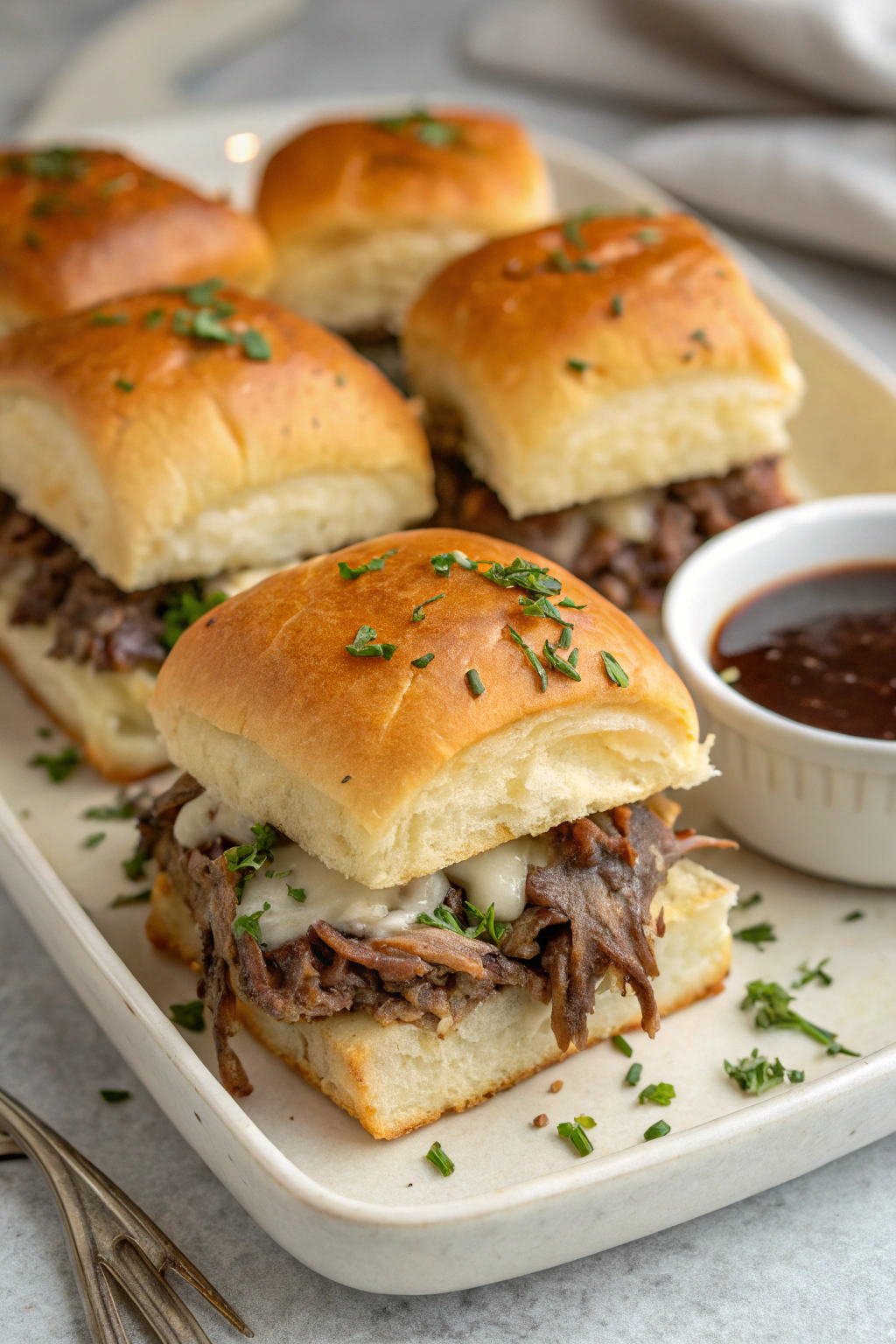 Easy French Dip Sliders Recipe