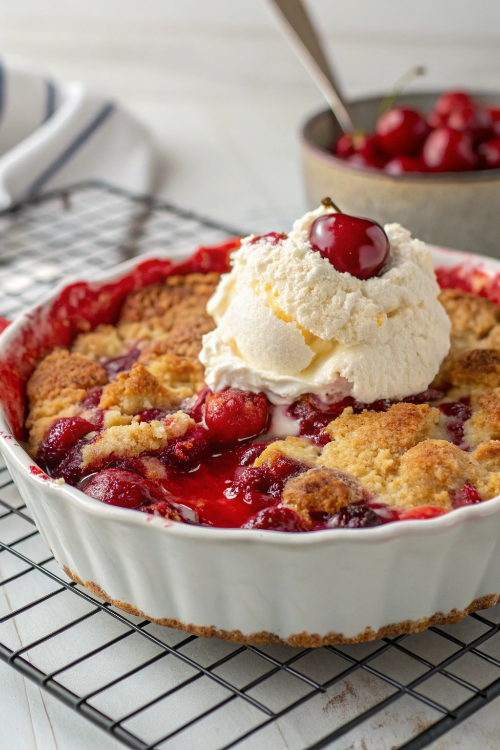 Fresh Cherry Dump Cake Recipe