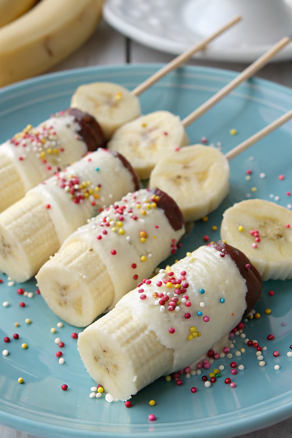 Frozen Banana Yogurt Pops Recipe
