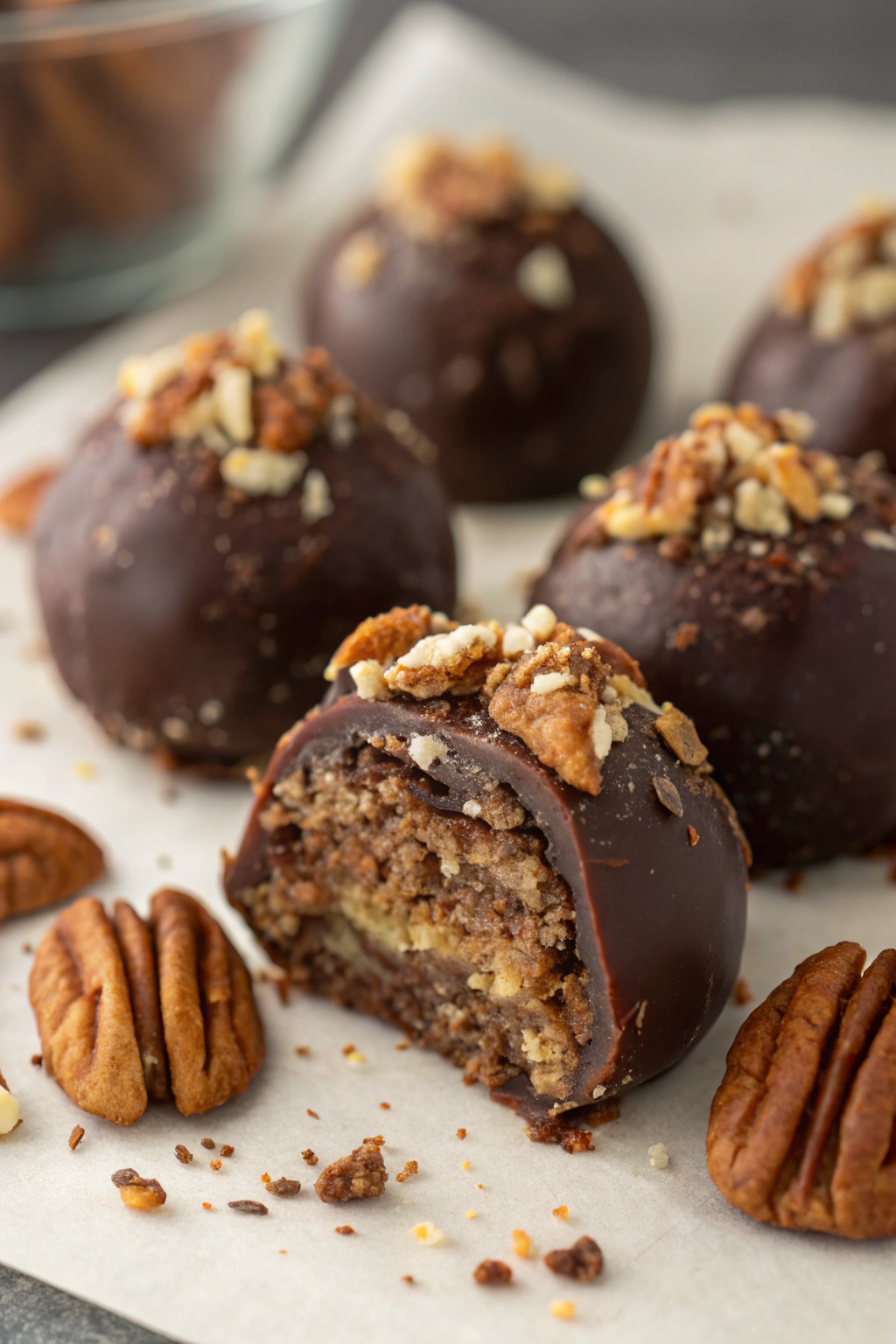 Pecan Bourbon Balls Recipe