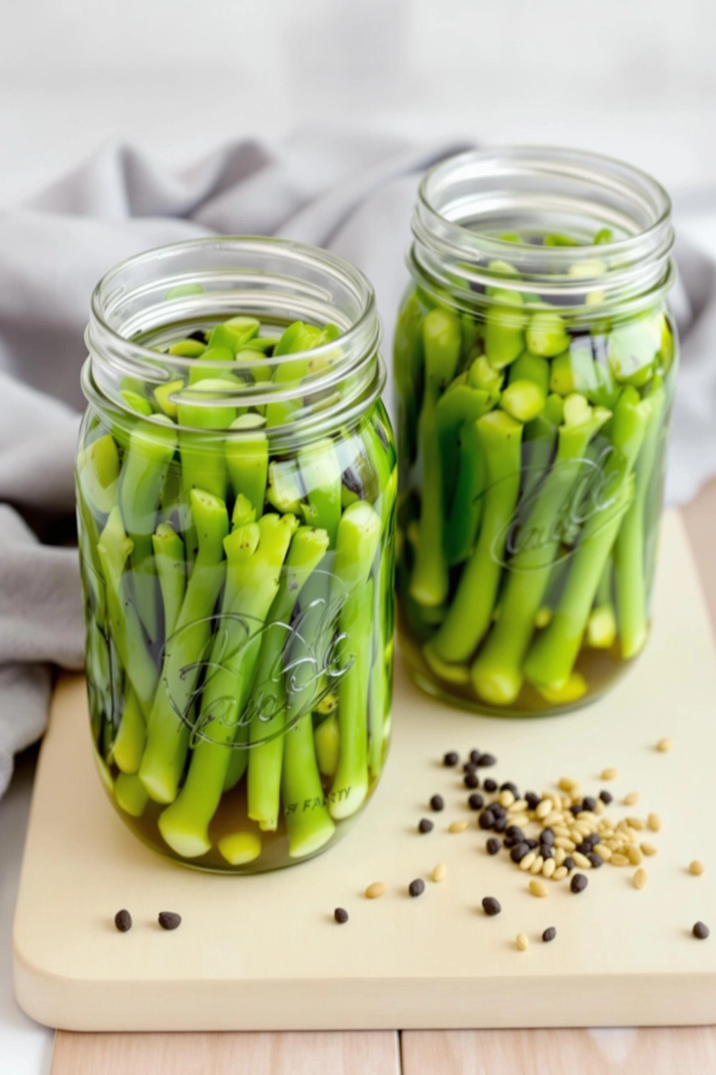 Pickled Garlic Scapes