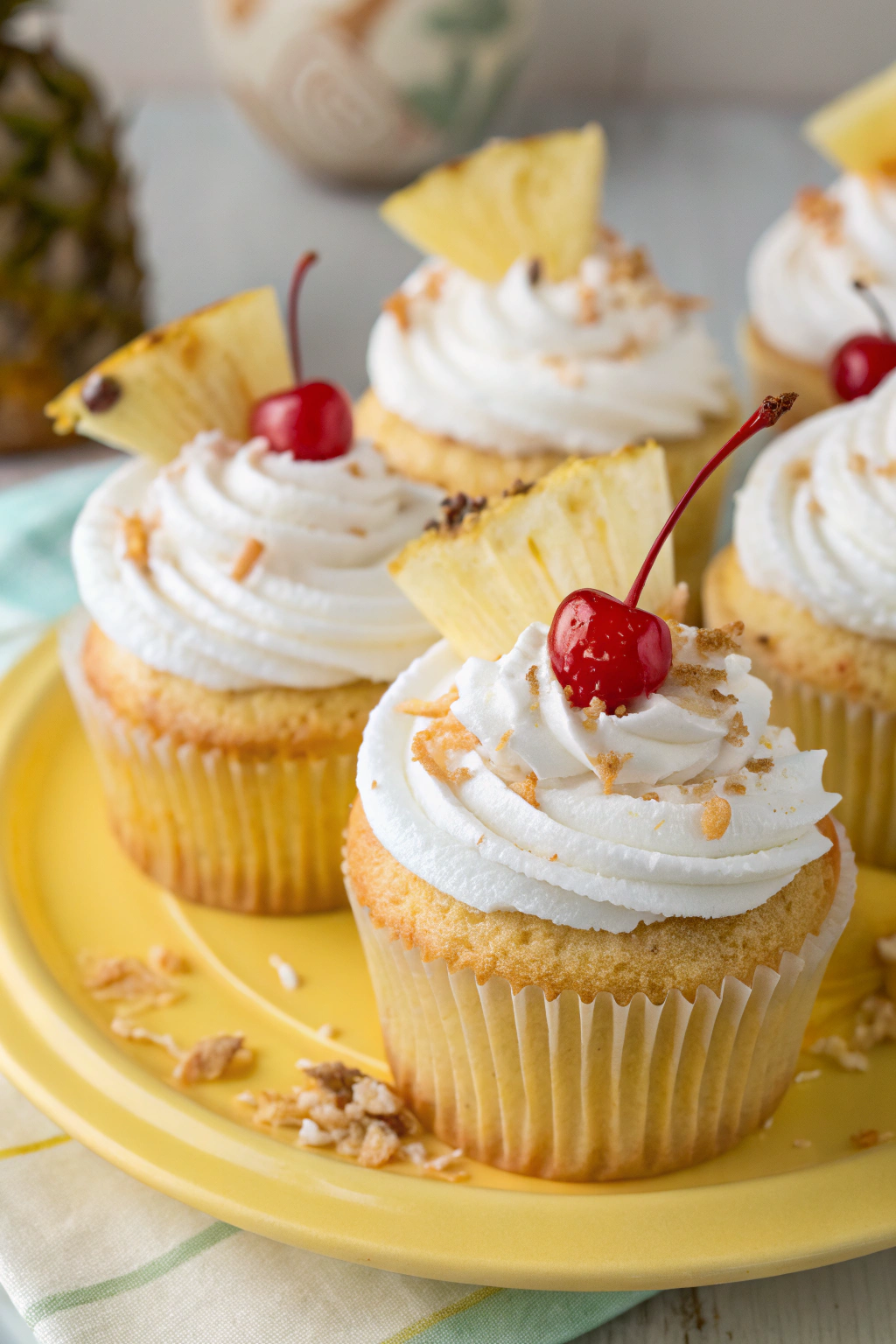 Pina Colada Cupcakes