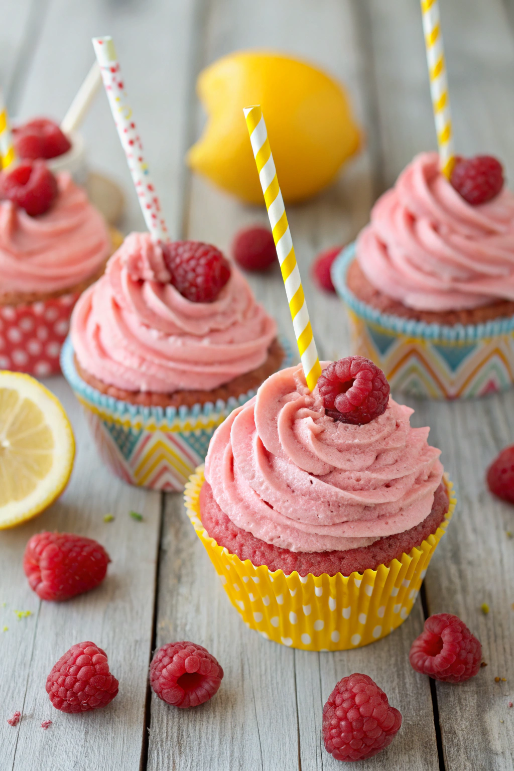 Raspberry Lemonade Cupcakes
