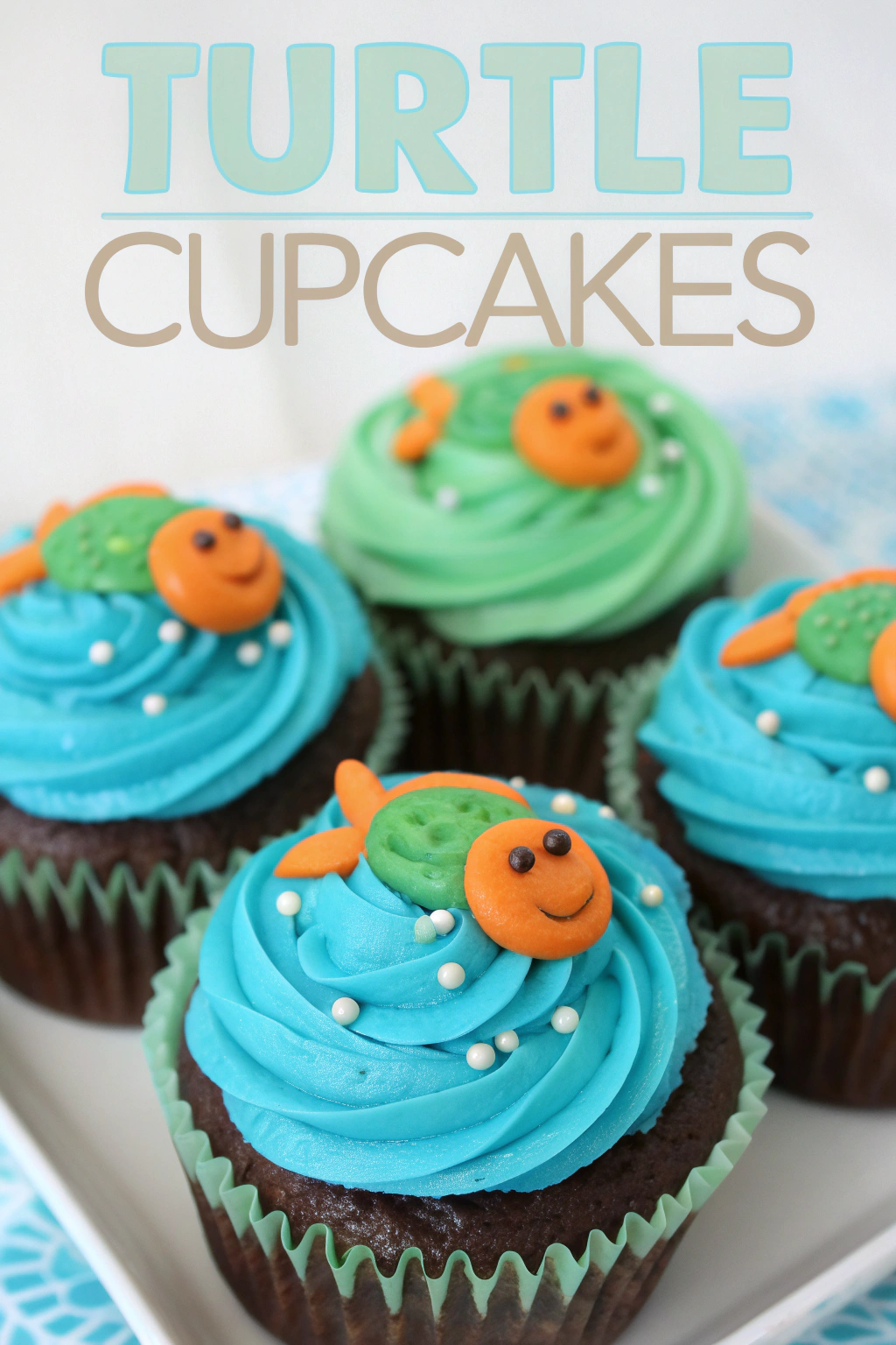Sea Turtle Cupcakes