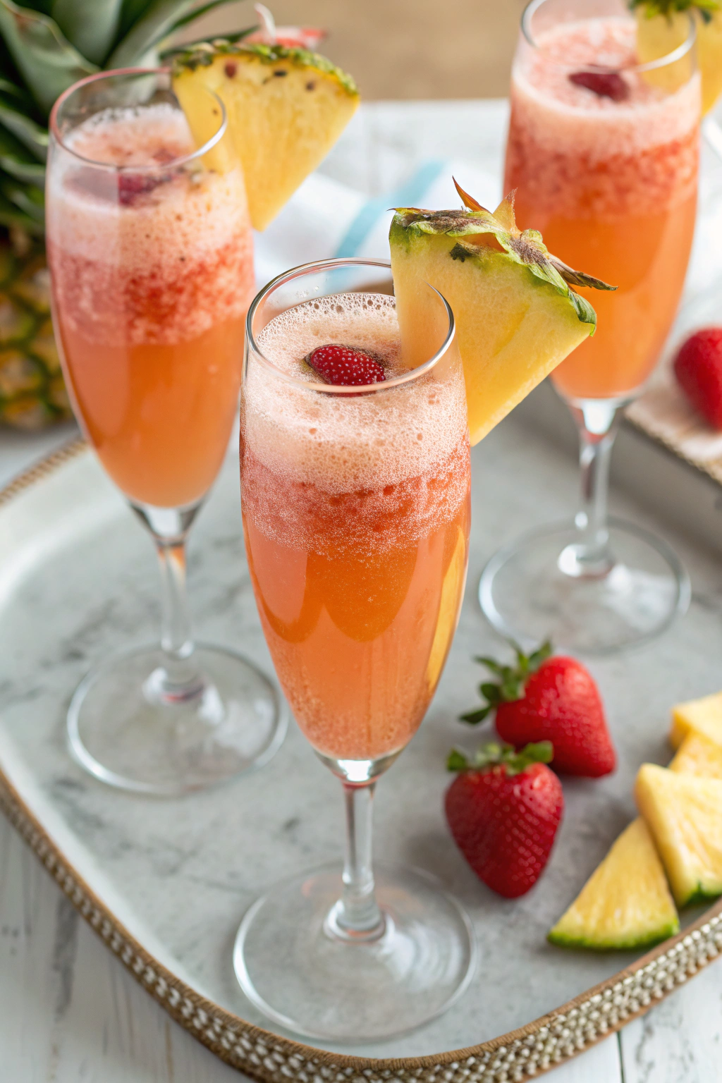 Strawberry Pineapple Mimosa Recipe
