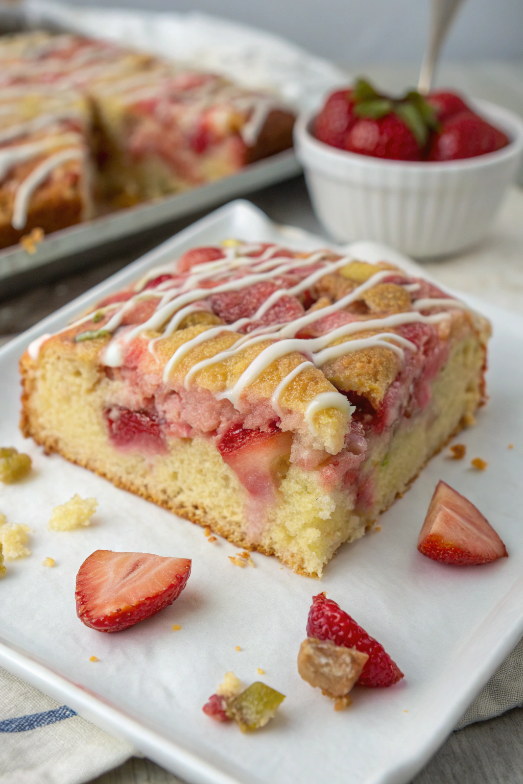 Strawberry Rhubarb Cakern Recipe