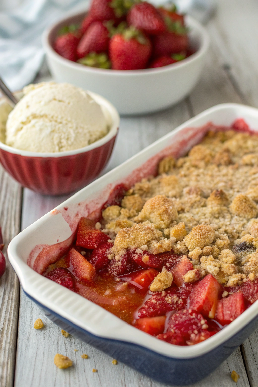 Strawberry Rhubarb Crisp Recipe