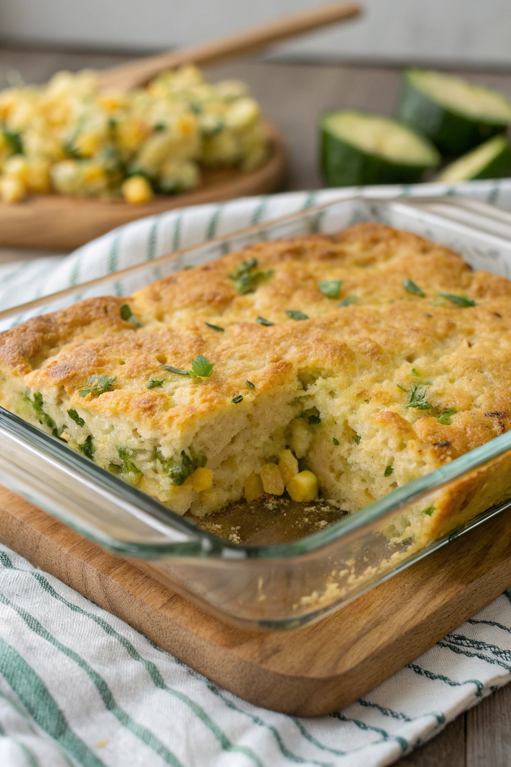 Zucchini Cornbread Casserole Recipe