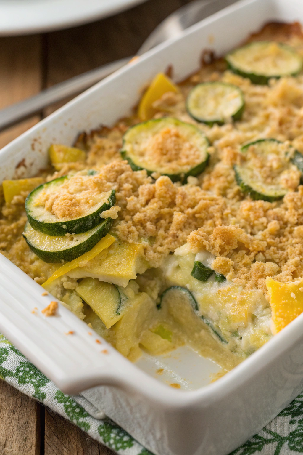 Cheesy Squash and Zucchini Casserole Recipe