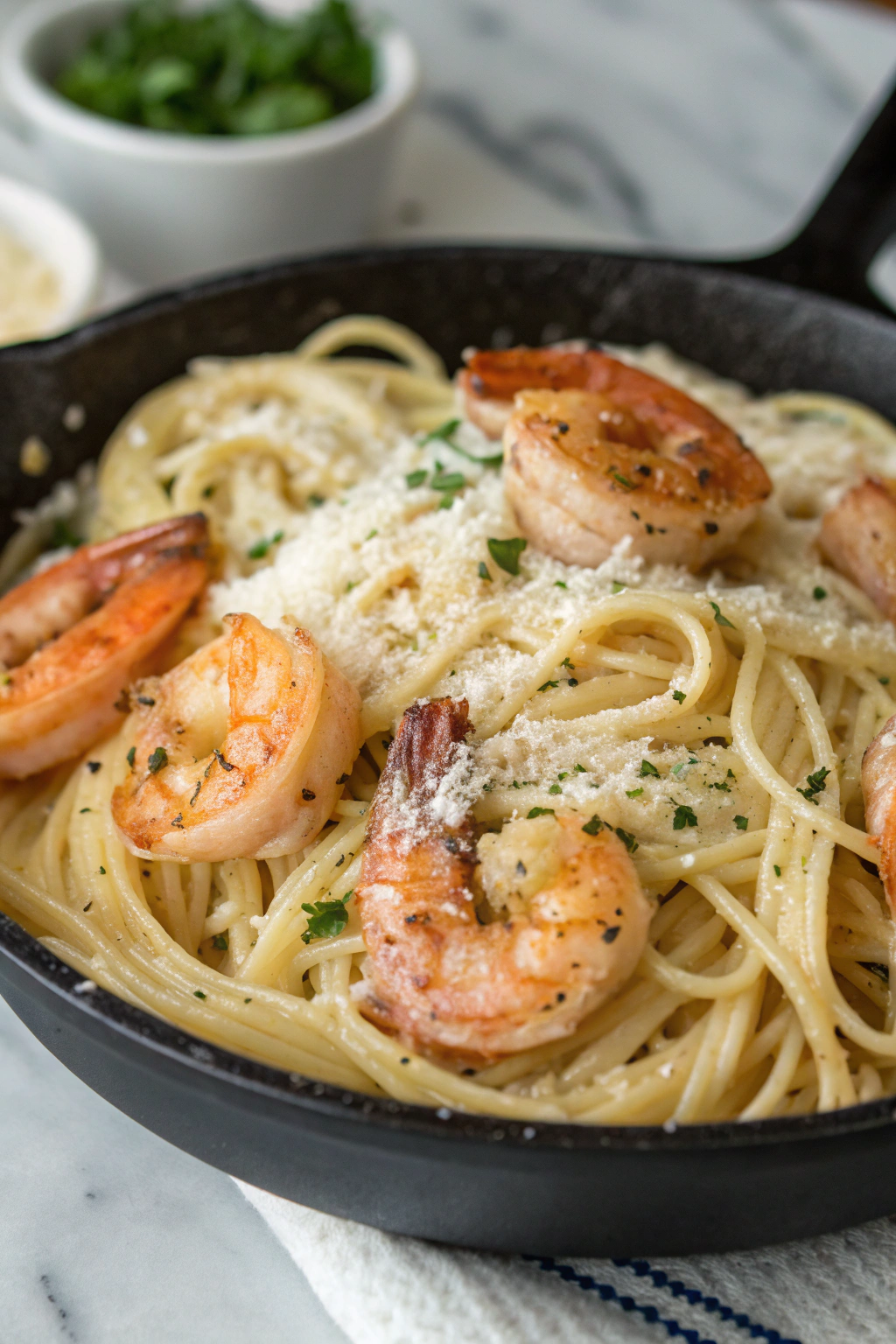 Creamy Garlic Shrimp Pasta Recipe