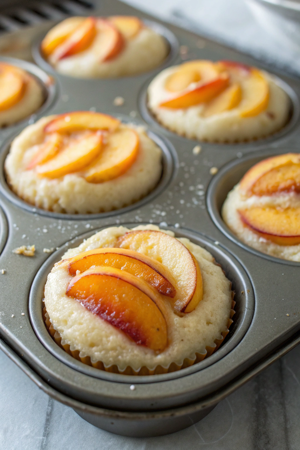 Fresh Mini peach upside down cakes Recipe