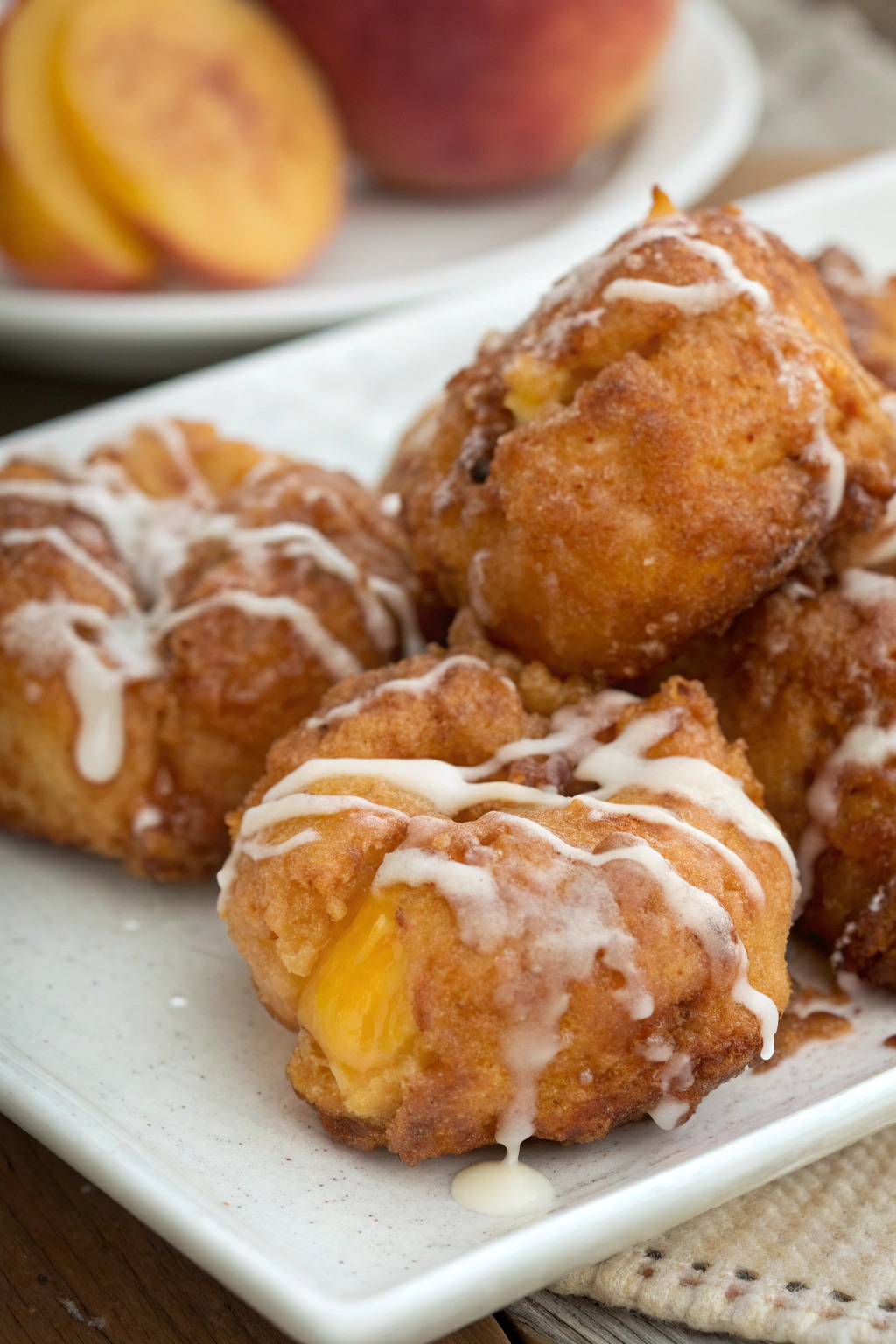 Fresh Peach Fritters Recipe