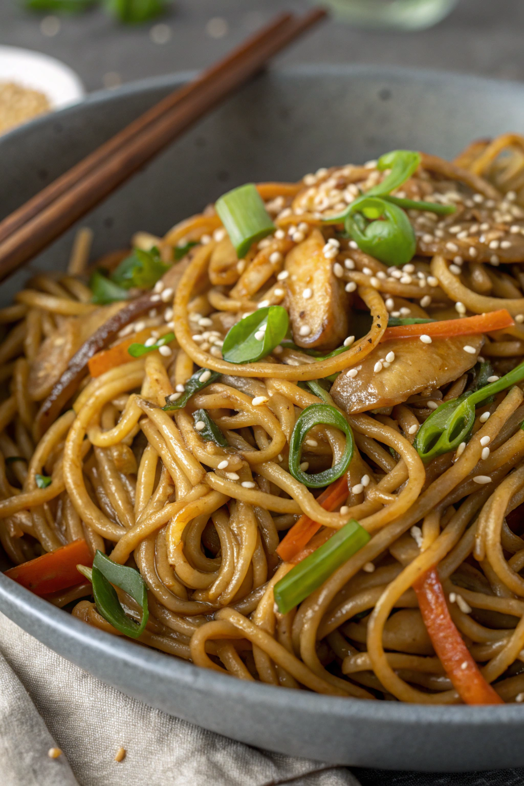 Garlic Sesame Lo Mein Recipe