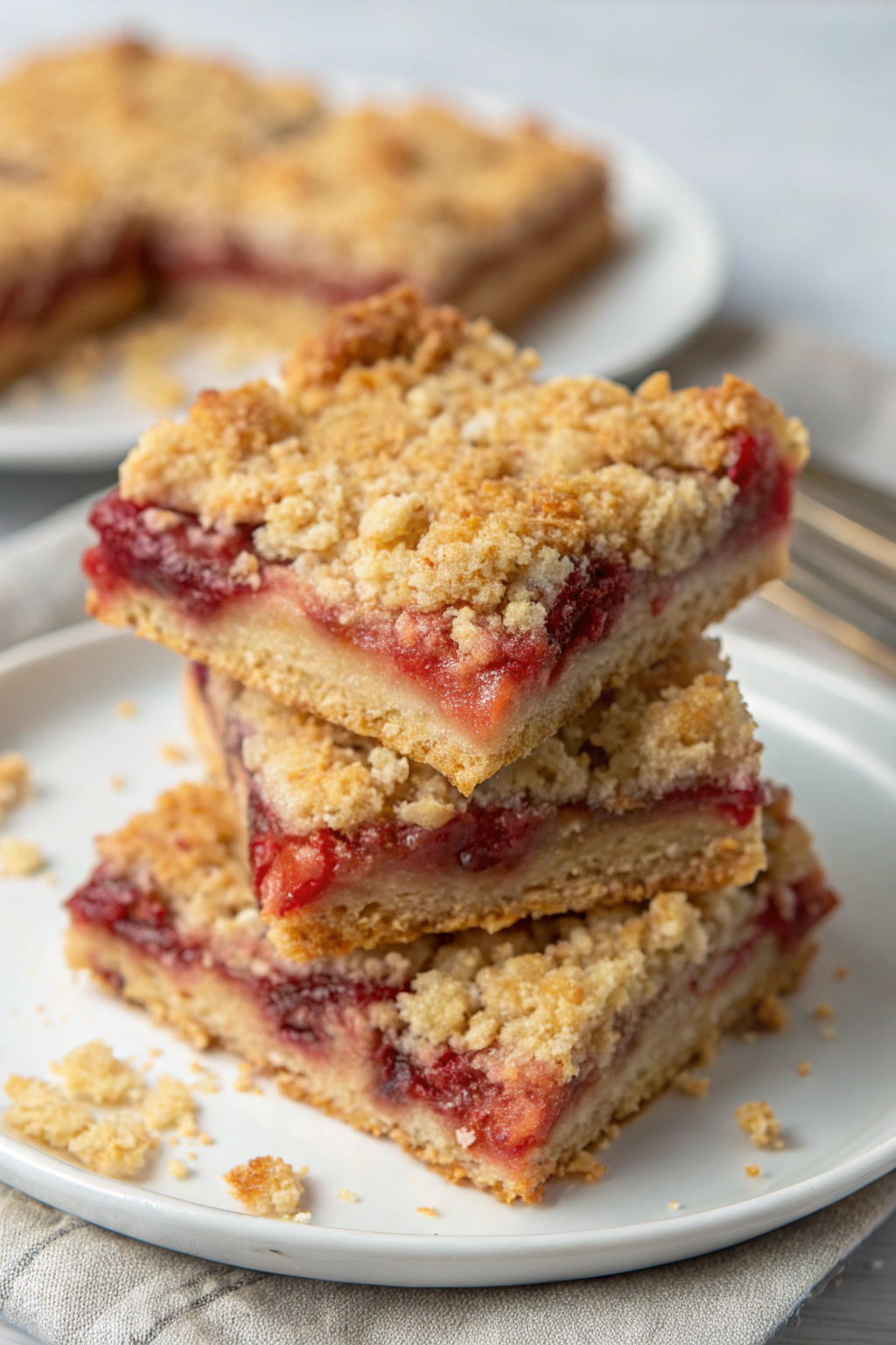 Nectarine Crumble Bars Recipe