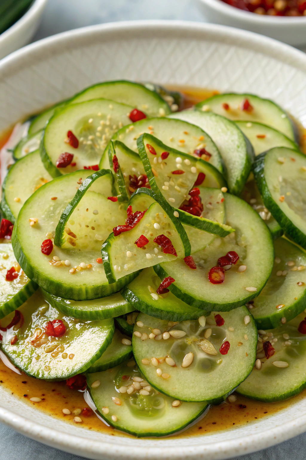 spicy asian cucumber salad