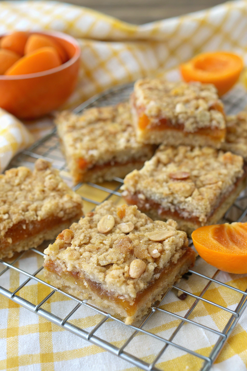 Apricot Oatmeal Crumble Bars Recipe