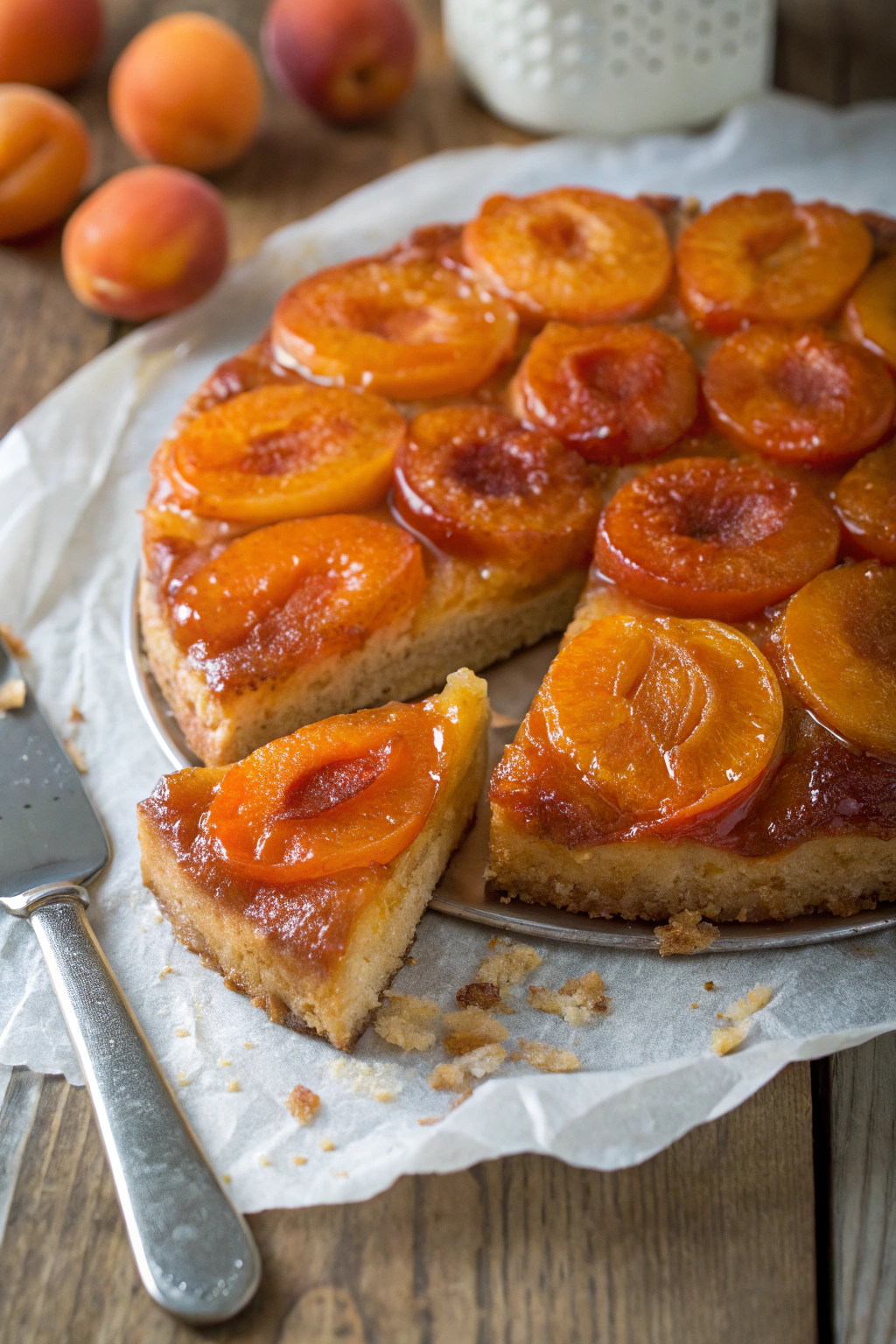 Caramelized Apricot Upside Down Cake Recipe