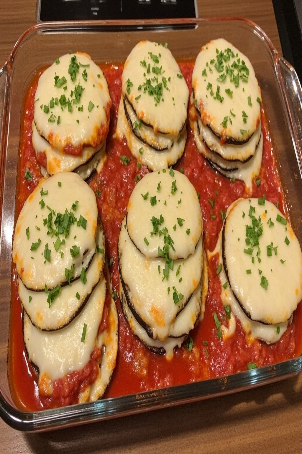 Cheesy Eggplant Parmesan Stacks Recipe