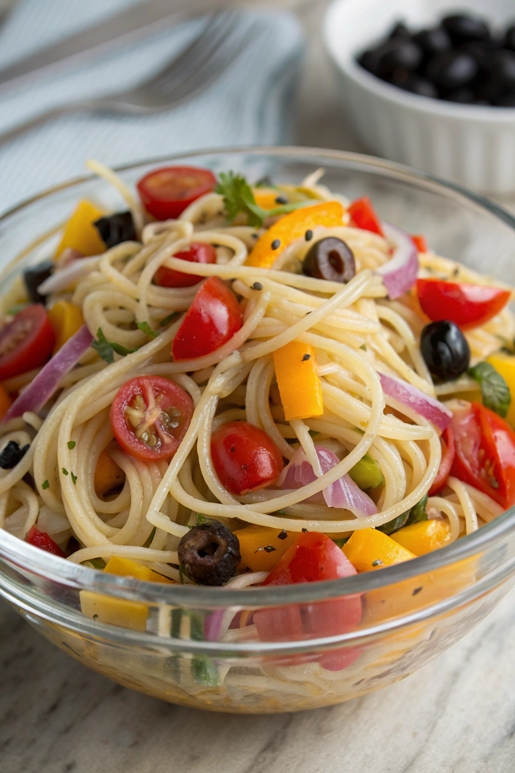 Easy Italian Spaghetti Salad Recipe