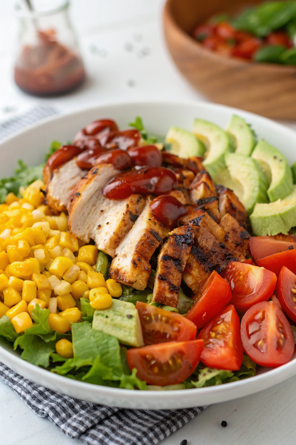 Healthy BBQ Chicken Chopped Salad Recipe