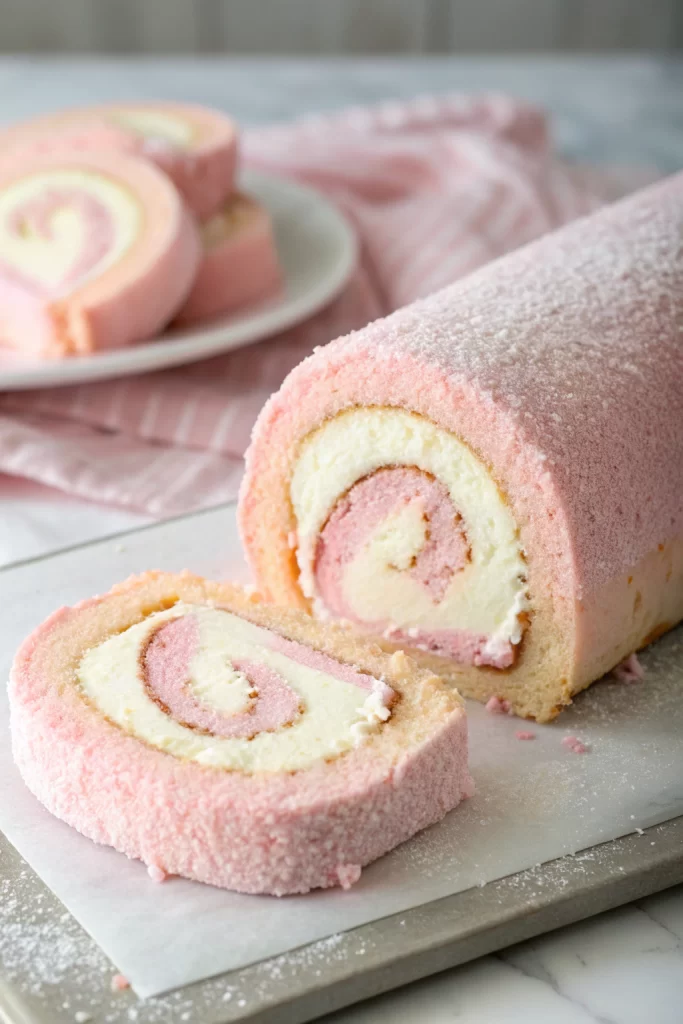 Japanese Cotton Candy Swiss Cake Roll Recipe